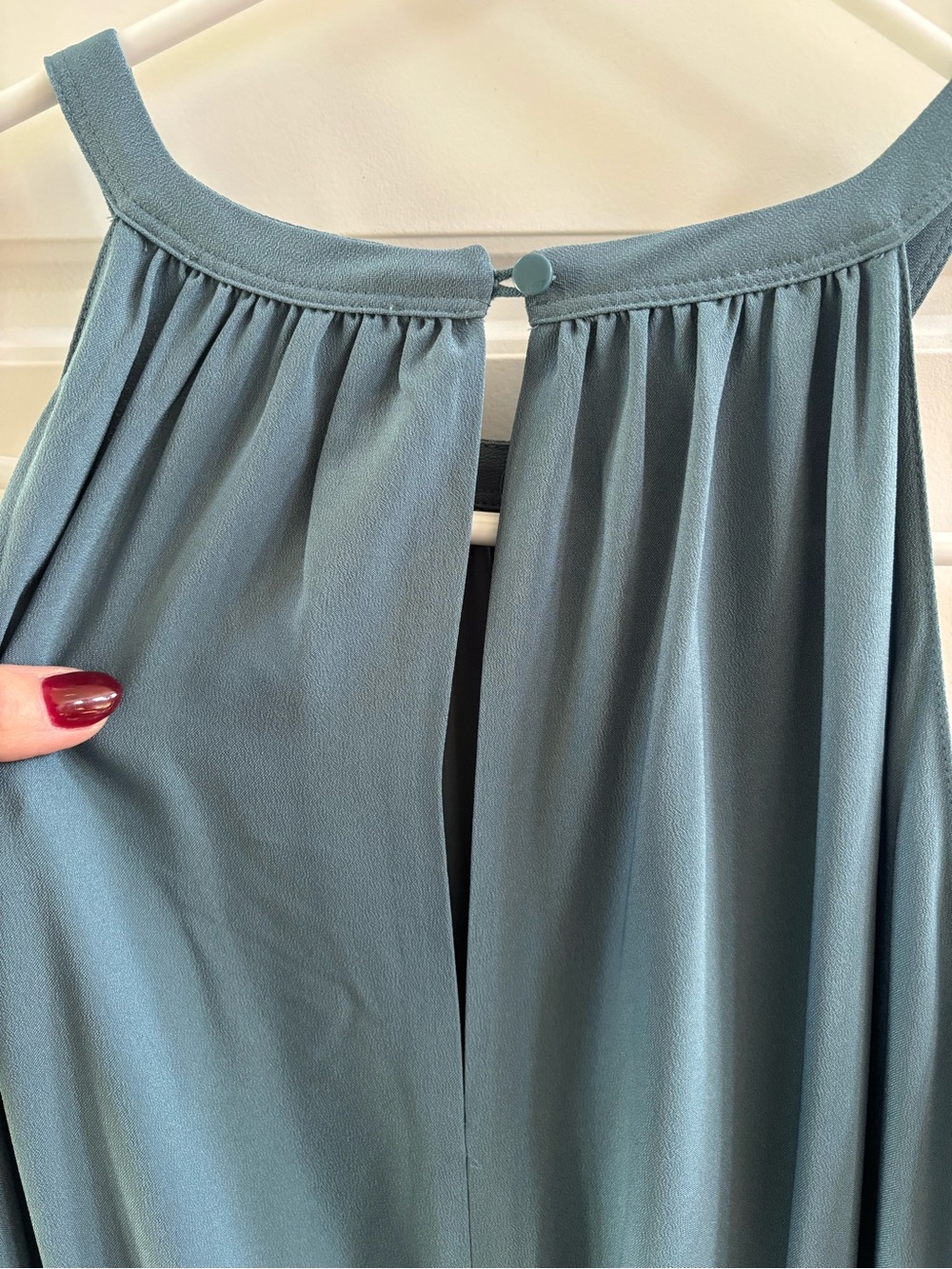 LOFT  Tiered Halter Maxi Dress – Size 12 - Picture 4 of 12